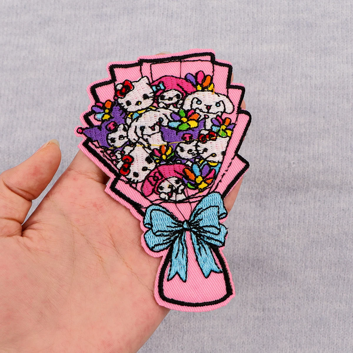 Cute Flowers Patch Embroidery Funny Cartoon Animals Embroidered Logo Garment Accessories Sticker Patches Clothing Gifts for Kids