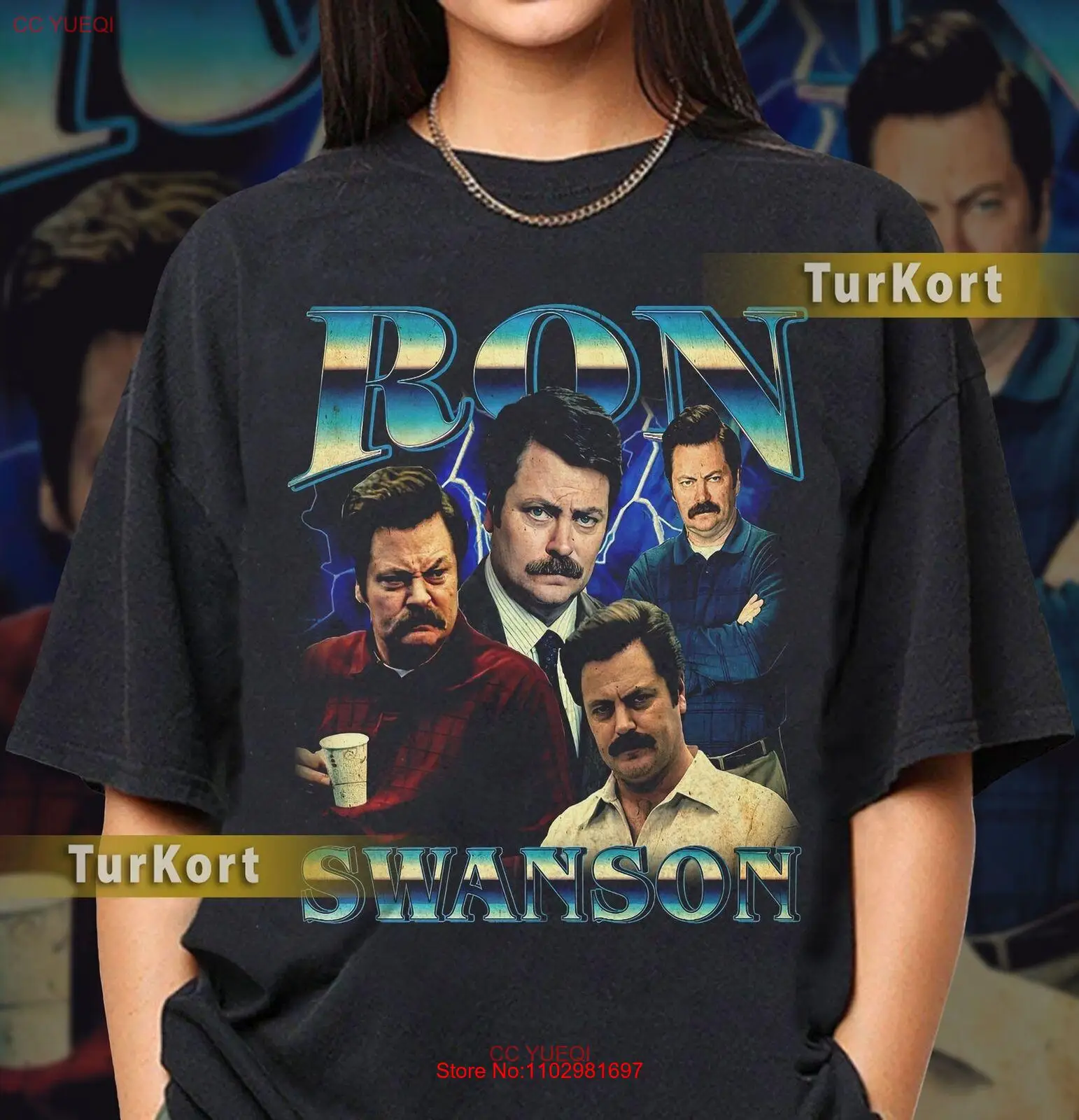 

Футболка в стиле унисекс, с рисунком Рона Swanson Park