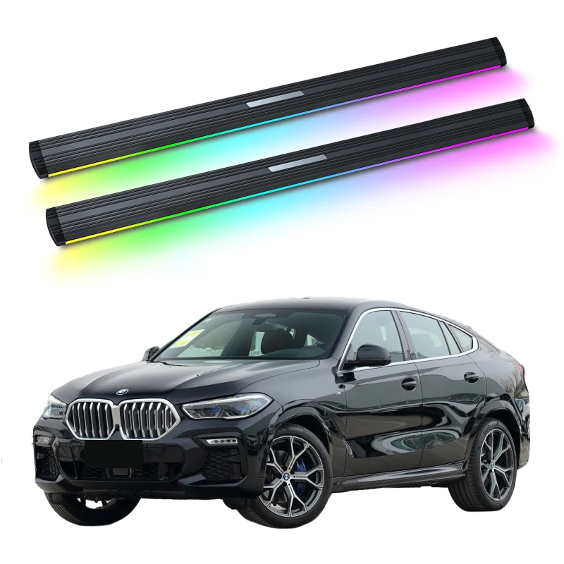 

Automatic Electric Power Side Step Running Board Neon Led Light for BMW X6 2020-2024