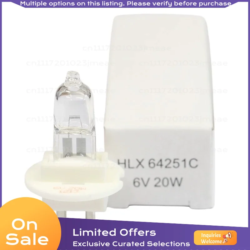 For Mediworks Slit Lamp Microscope Halogen Bulb S260 S360 S390H HLX64251C