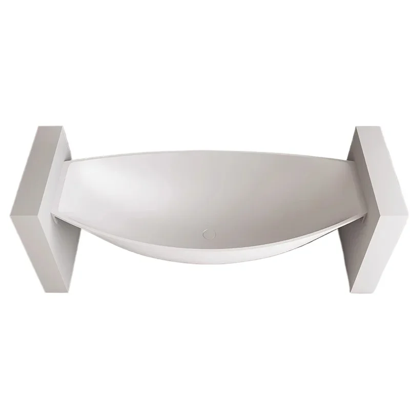 Hammock type suspended artificial stone bathtub Home hotel B & B Internet celebrity boat-shaped personalized large bath