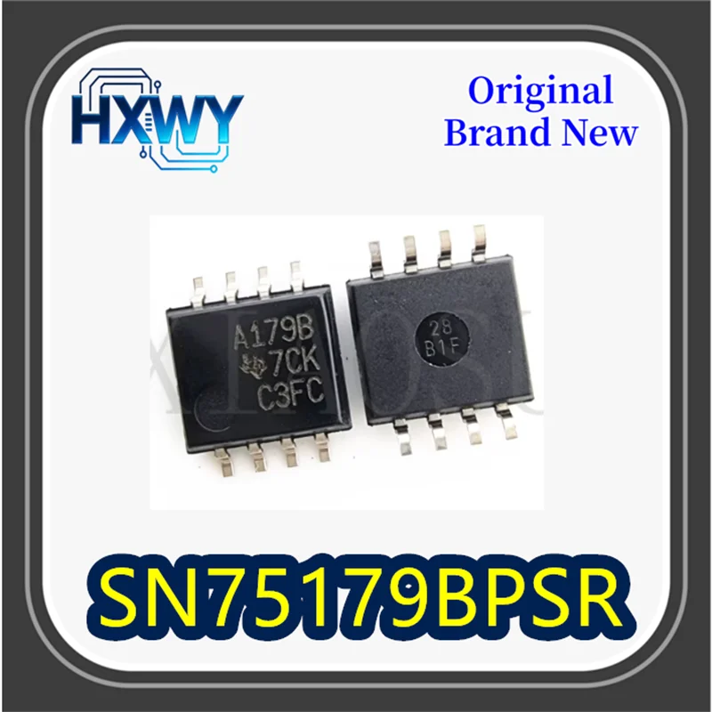 

(5/50 pieces) SN75179BPSR A179B A1798 SMD SOP 8-pin Differential Driver IC Chip Brand New Original Fast Shipping