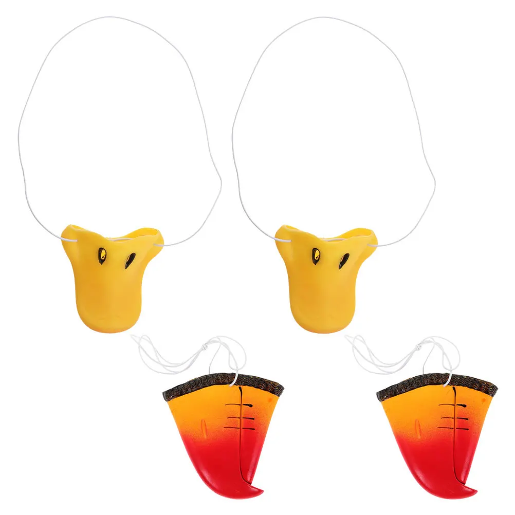 

4Pcs Animal Props Decoration Realistic Duck and Parrot Beak Nose Cosplay Party Costume Accessory for Birthday Wedding Carnival