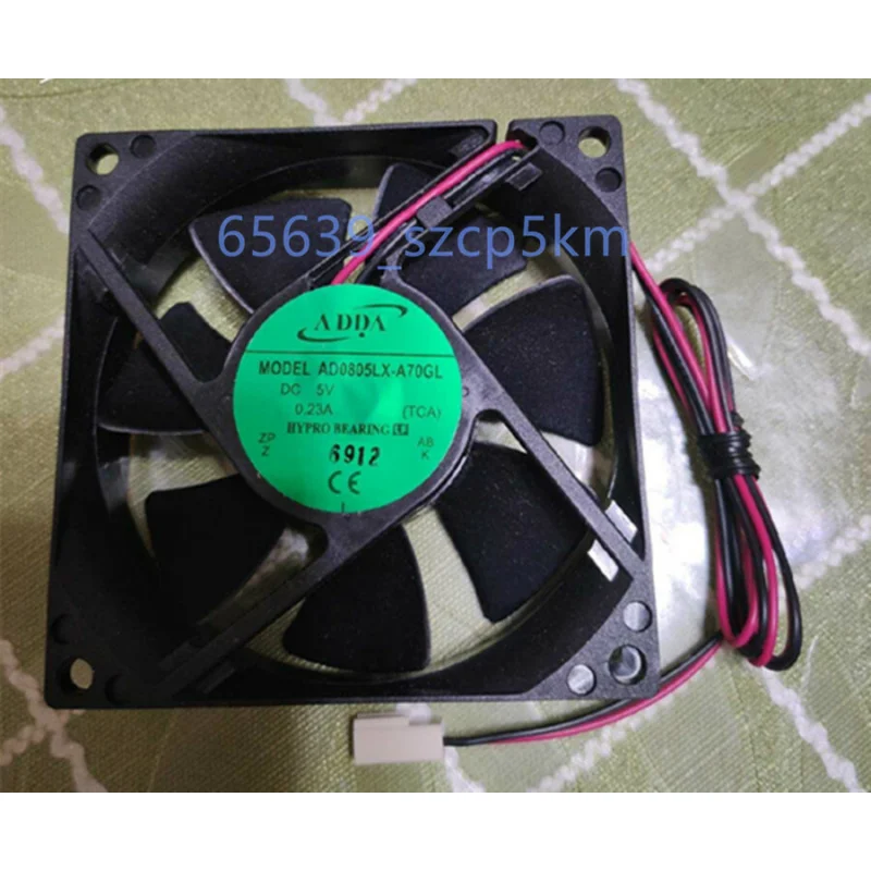 d 1PCS For ADDA AD0805LX-A70GL | DC5V 0.23A 2-Pin Server Fan 80×80×25mm 8CM New