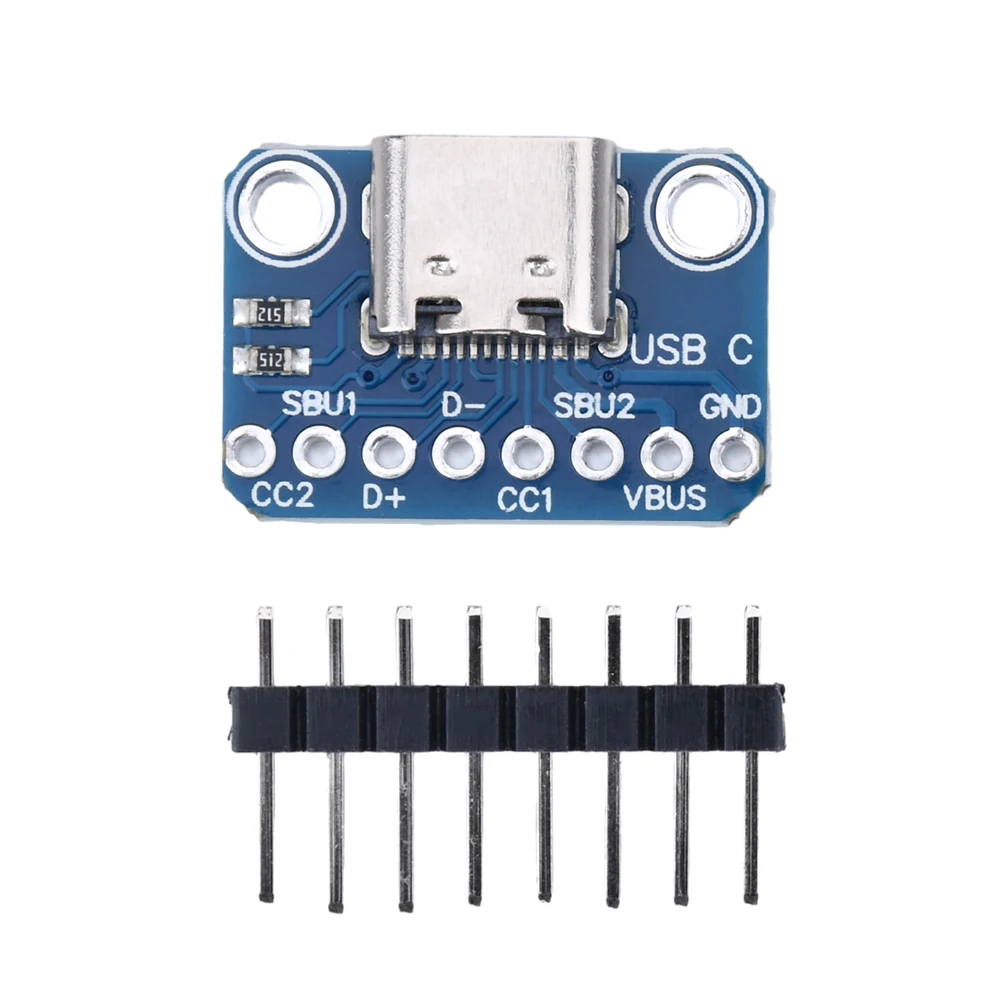 Type-C Interface Adapter Board Power Adaptor Module with Pin Header