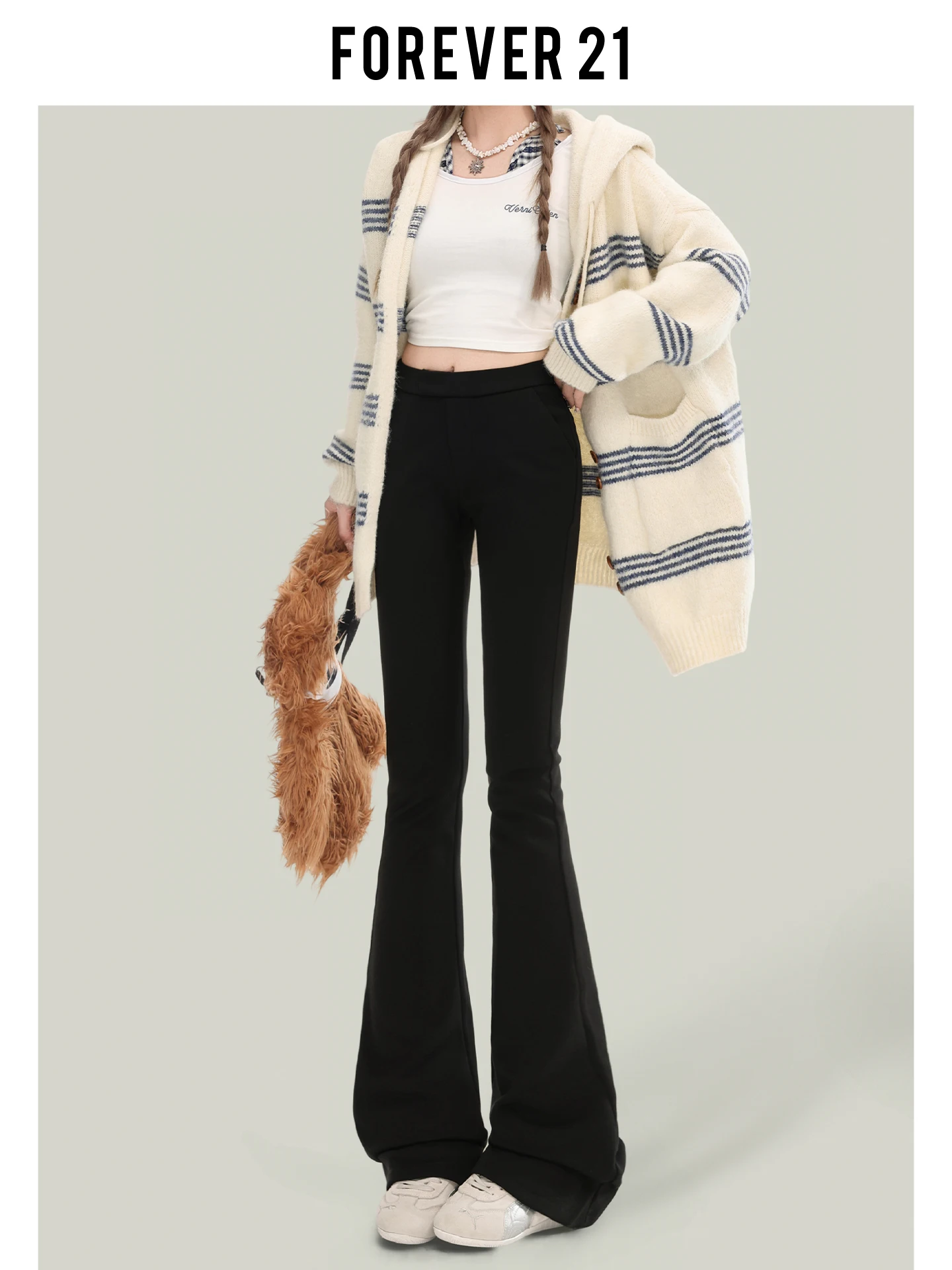 

Bla American Sle повседневные брюки для йоги с высокой талией на подкладке, женские осенне-зимние облегающие расклешенные брюки Ci Walk