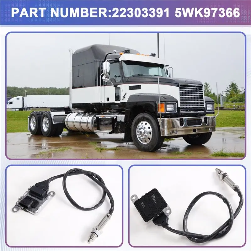 A48P-Nitrogen Oxide Sensor 22303391 5WK97366 For Volvo VNL VNM VHD Mack CHU CXU GU LR MP7 MP8 D11 D13 D16 10-24 12V Diesel