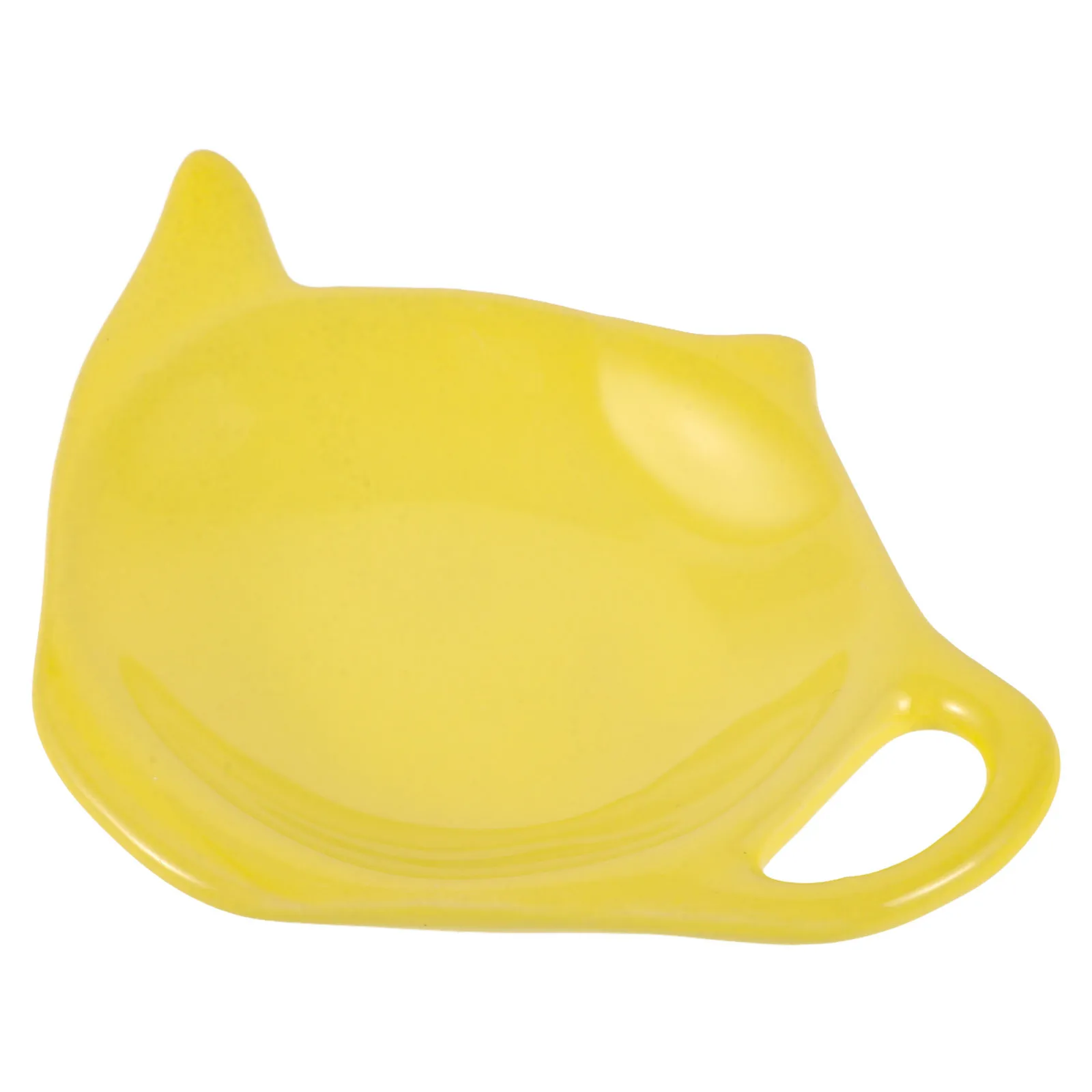 Sottobicchiere per bustine di tè in ceramica Vassoio decorativo a forma di teiera Porta bustine di tè Ciotola per snack Piatto multiuso Accessori per caffè