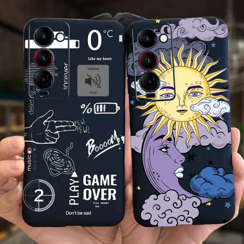 Child Fashion Cases For Camon 18P Coques Astronaut Dragon Cartoon Housing For Tecno Camon 18 Premier Camon18 CH7 CH6 Silicone