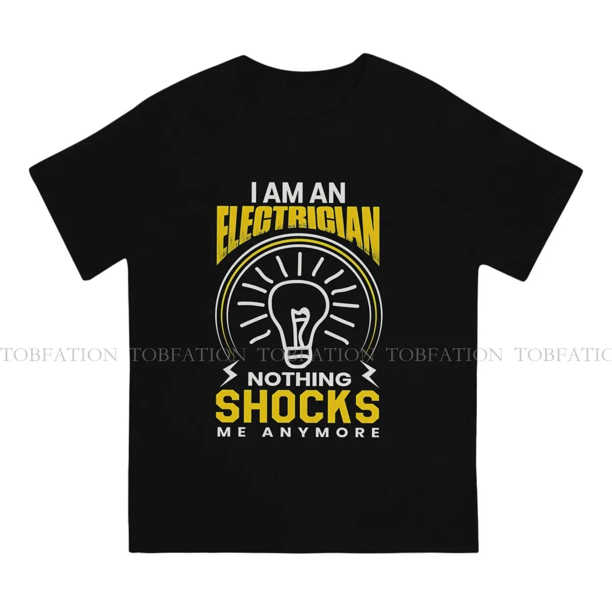 Shocks Casual TShirt Engineer Electrical Electrician Printing Streetwear Casual T Shirt Men Tee Unique