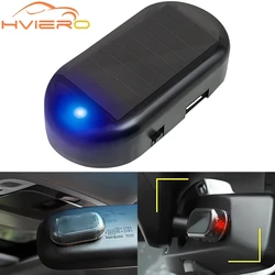 Car Solar Powered Security Dummy Truck Alarm Wireless Warning Anti-Theft Caution Lamp Car LED Flashing Imitation Decorative Bulb