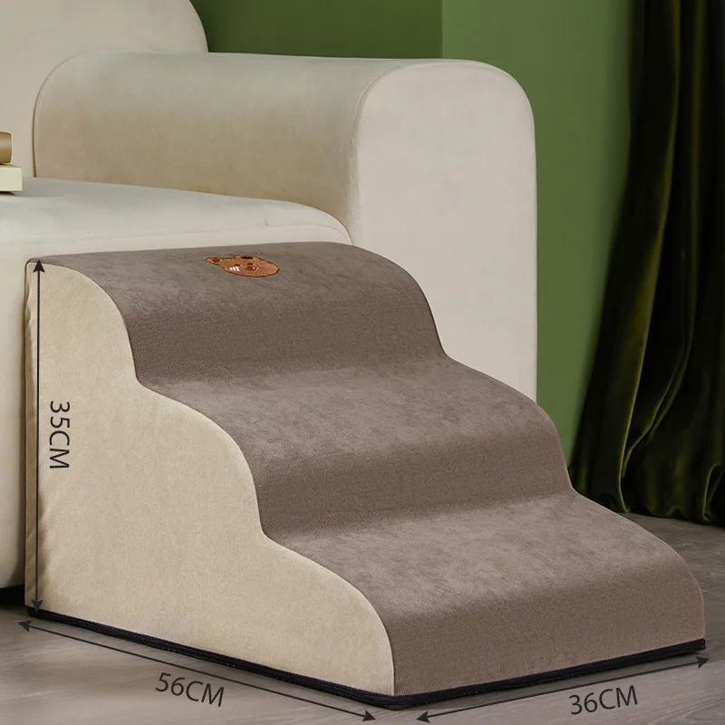 2/3/4layers Pet Ramp Dog Secure Stairs Dog Gate Non-Slip Pet Steps for Older Dogs Pet with Joint Pain Sofa Bed Ladder view 4