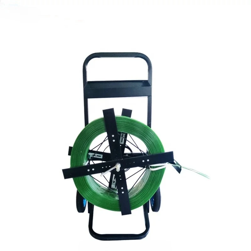 SJ400 Steel Mobile Stand Strapping Tape Dispenser Cart Trolley for Polyester PET Band Cord Roll