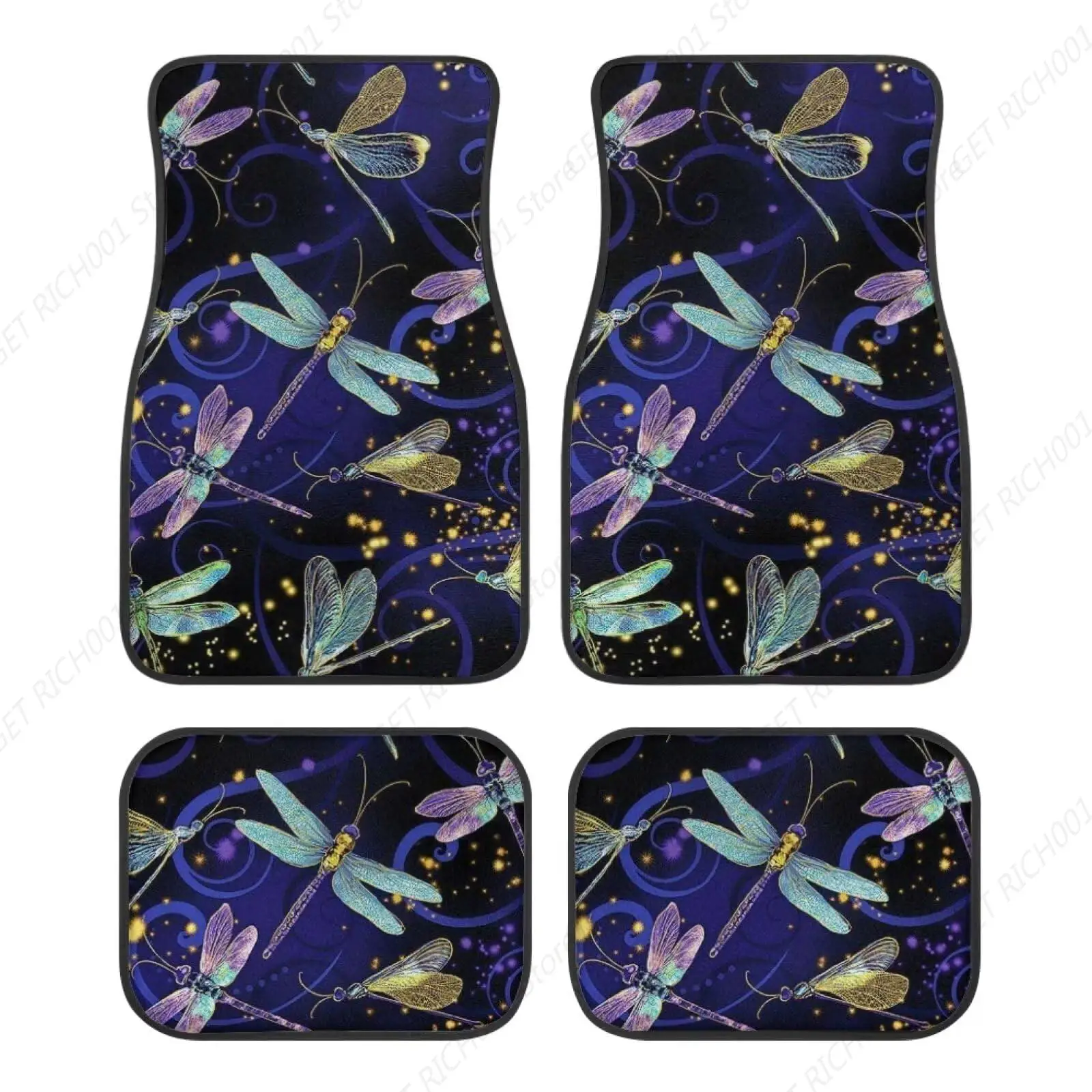 

Alfombrilla Para Coche Dragonfly Firefly, Ajuste Universal, Juego 4 Piezas, Alfombrillas Para El Suelo L Coche, Accesorios Auto