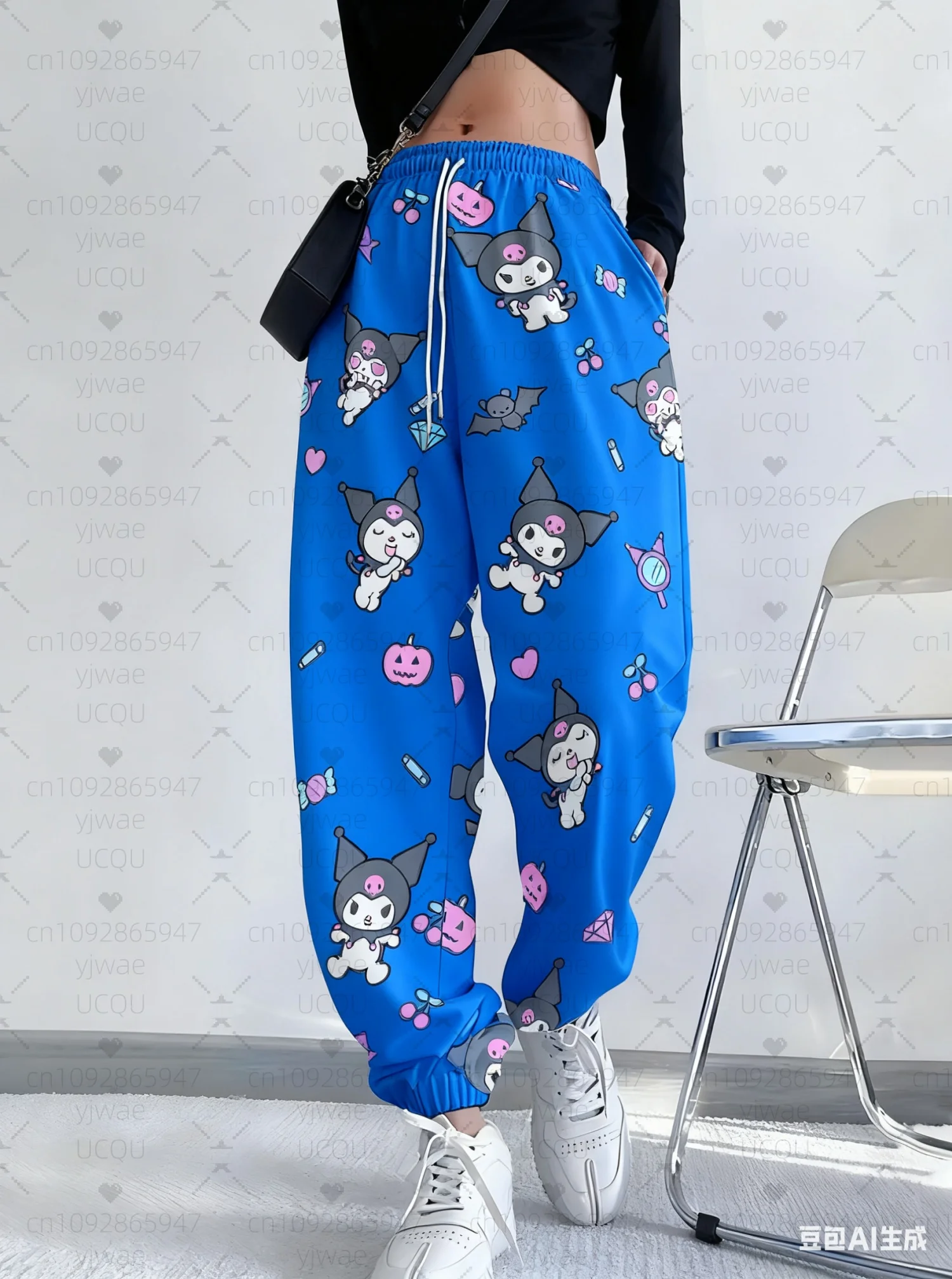 2025 Casual Sanrio cartoon dieren vrouwen Jogger Broek Kuromi Broek Lente/herfst Outdoor dames 6 kleuren Lange Broek broek
