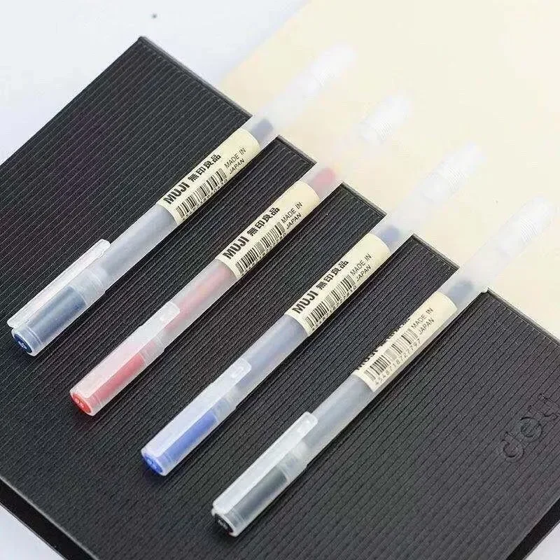 6/8Pcs/Set MUJIs Gel Pen Black/Red/Blue 0.38/0.5mm Ink Japan Color Pen Office School Ballpoint Pen Japanese Kawaii Stationery image 6