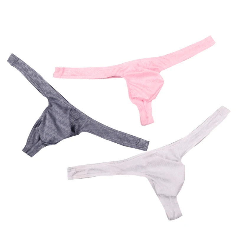 

Gay Sexy T-back Thongs Underwear Jacquard Weave Adult Men's Mini T Panties Sissy Erotic Funny Jockstraps and G Strings