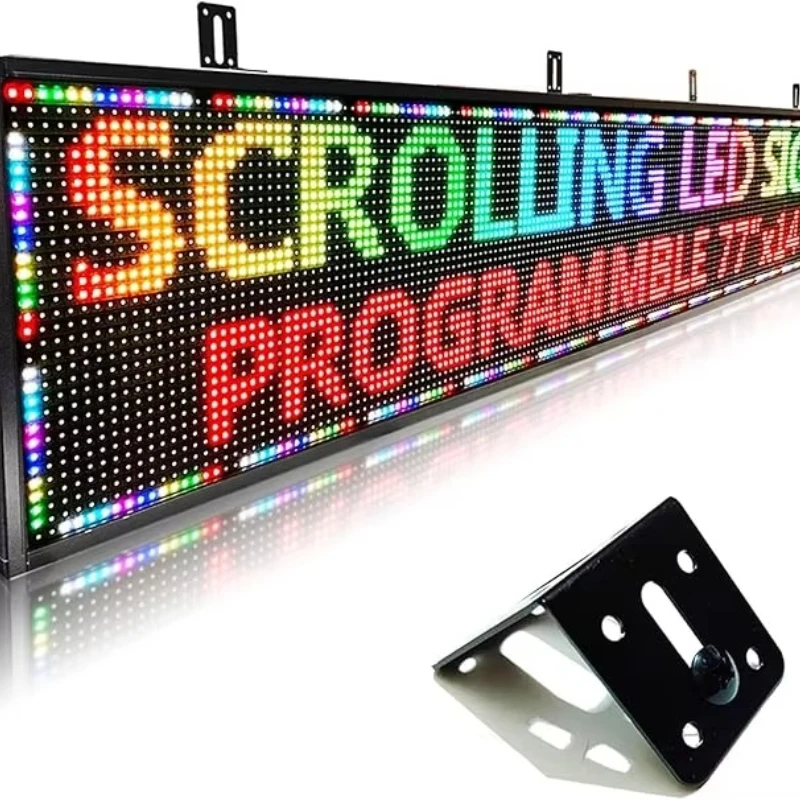 Outdoor Scrolling Light Emitting Diode Logo Electronic Information Display Board