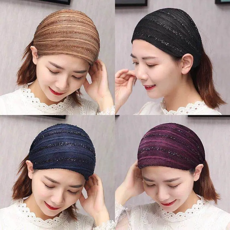 

1pc Korean Style Gray Hair Concealer Headband Turban Wide Hair Wrap for Face Wash Vintage Press Hair Hoop Wholesale