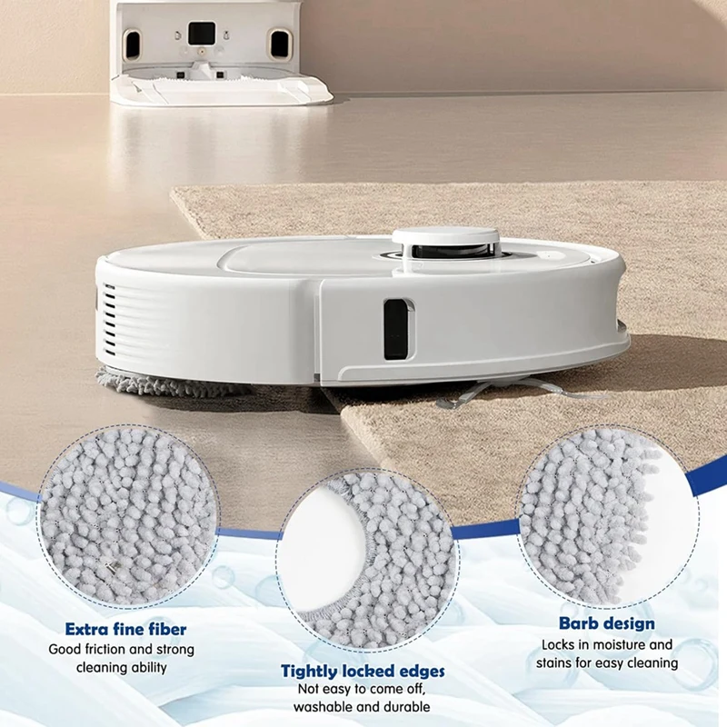 

For Q /Qrevo Pro/Qrevo S/Qrevo Curv/Qrevo MaxV Robot Vacuum Cleaner Microfibre Mop Cloth-A21I