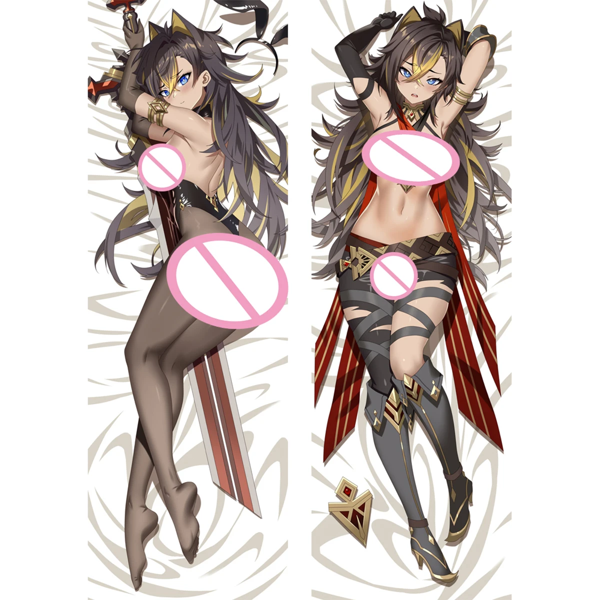 

Genshin Impact Dehya ディシア 데히야 Dakimakura Hugging Body Pillow Cover Case Otaku Anime Long 3D Two-Side Sexy Pillowcases