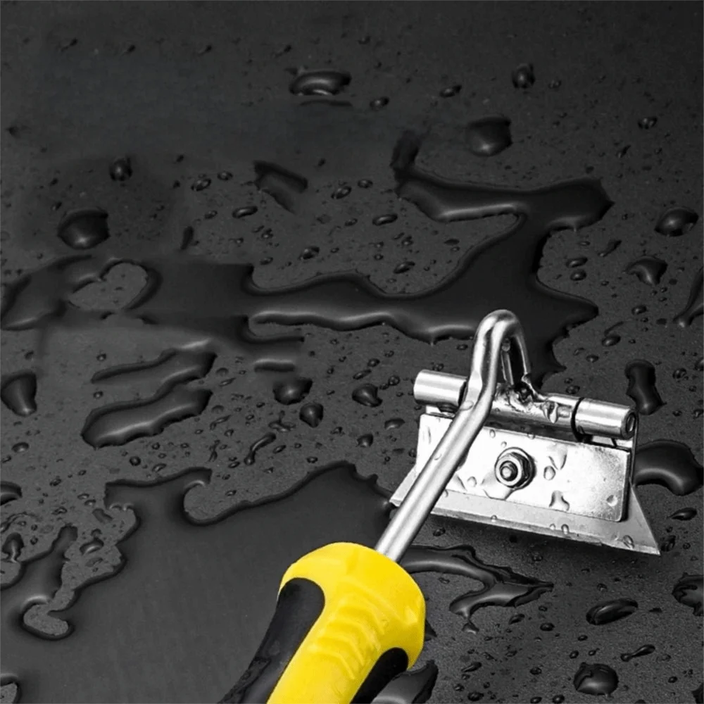 Metal Blades Cleaning Scraper Non-Slip Grip Two-Color Grip Oil Cleaning Blade Handheld Scraper Compact Structure