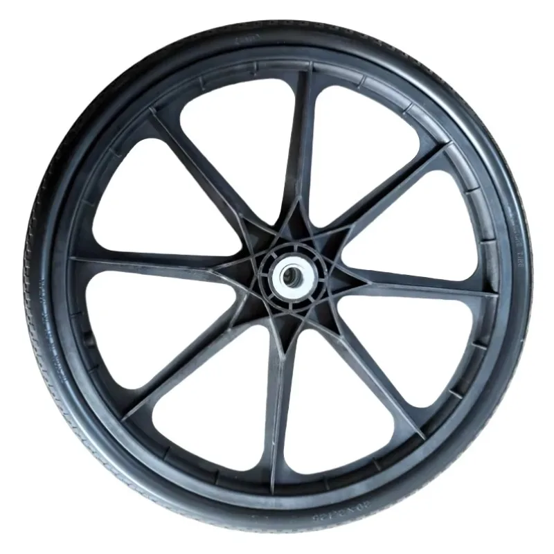 STLF Factory Price 20-Inch Flat Free Wheels with Durable Plastic 3/4 Bearing Disc Brake for Utility Garden Carts Bicycle Applica