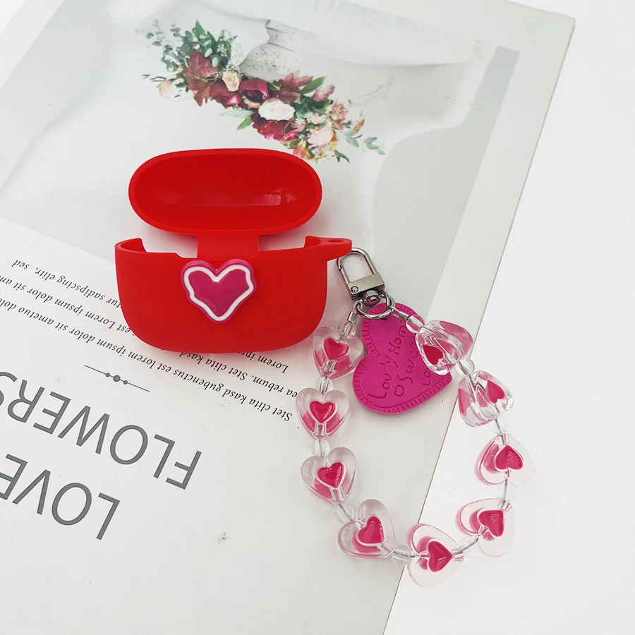 غطاء سماعة أذن على الموضة لهاتف HONOR Choice Earbuds X7 Lite /LCHSE X7Lite X7e /TiinLab S7 X7i حافظة من السيليكون مع غطاء مفتاح #4