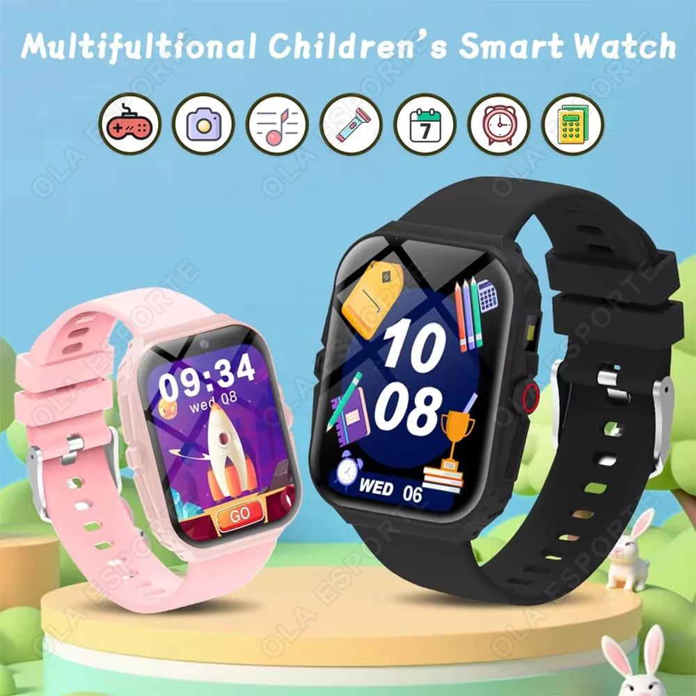 

2026 New Smart Watch For Children Touch Screen Camera 18 Games Flashlight Alarm Clock Calculator Birthday Gift Boy Girl R30Max