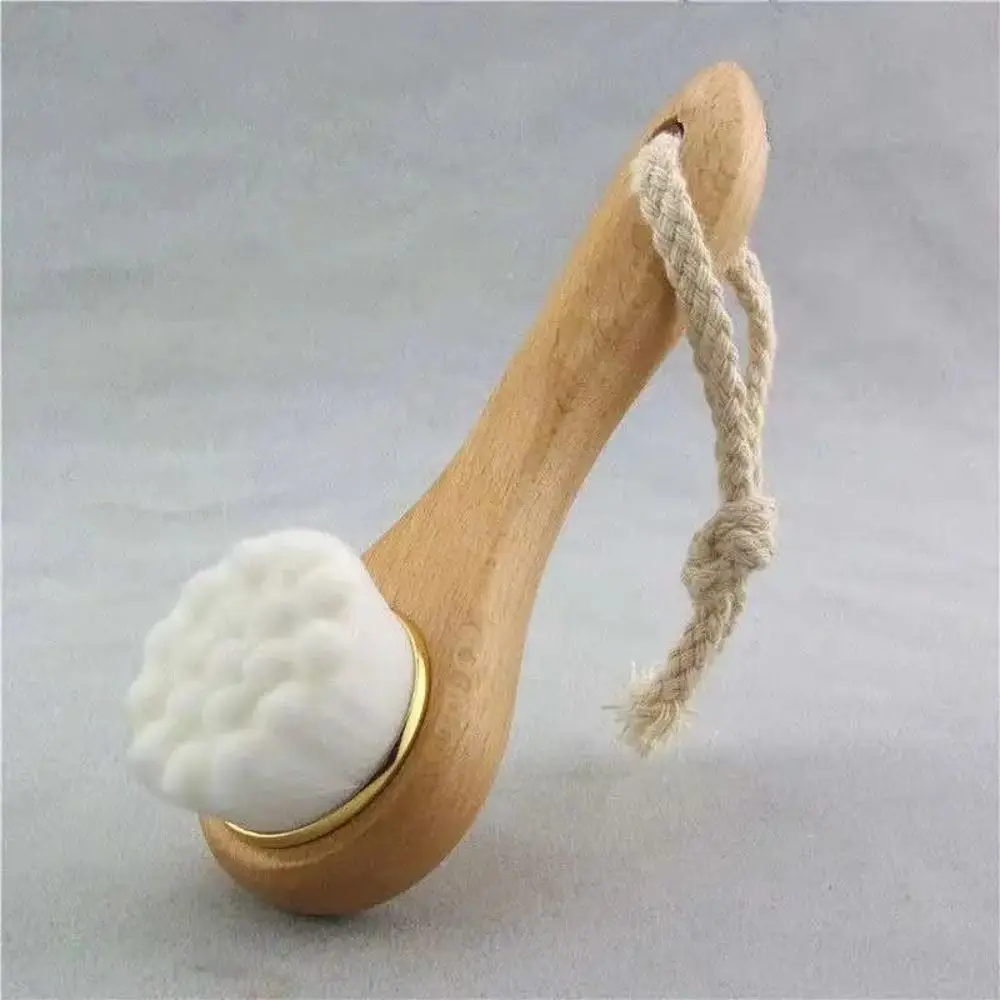 

Body Exfoliating Bristles Deep Cleansing Bamboo Charcoal Massage Scrubber Facial Cleansing Brush Skin Care Tool Wash Face Brush