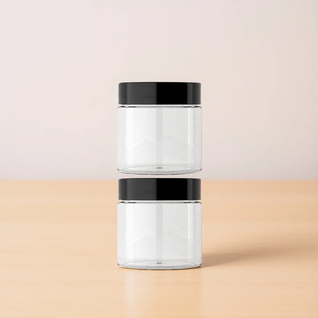 2pcs 50Ml Portable Cream Box For Travel Mini Ointment Container Leakproof Plastic Storage Refillable Lotion Box