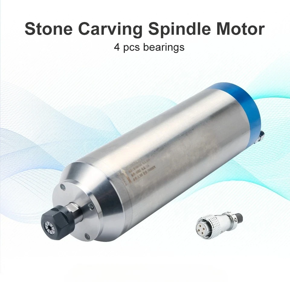 

chine Tool Spindle for CNC MachiningBlue Water-cooled Bullet Head 3.2KW Water-cooled CNC Ma