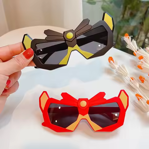Children's Sunglasses, Boys' Tide, Cartoon Sunglasses, Anti-UV Rays, Baby Funny, Photo Toys, Glasses