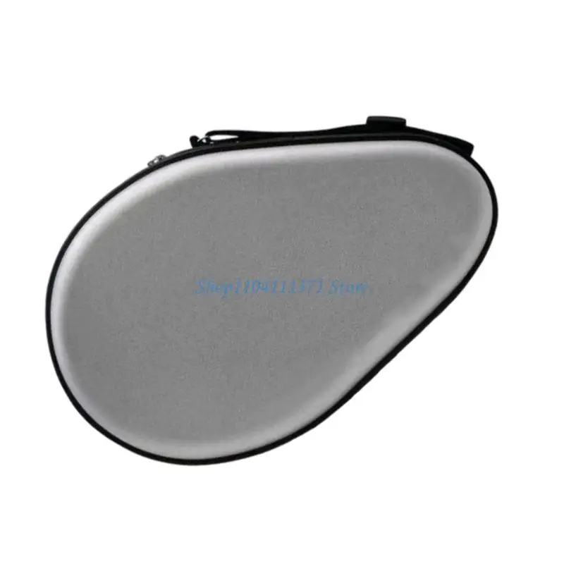 

P9FC Table Tennis Rackets Bag Gourd Pingpong Paddle Storage Bag Enduring Waterproofs Zippers Handbag Holds 2 Rackets