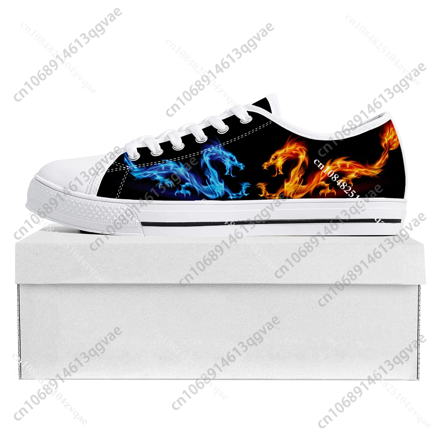 Dragon Pattern Design Low Top High Quality Sneakers Mens Womens Teenager Tailor-made Shoe Canvas Sneaker Casual Couple Shoes