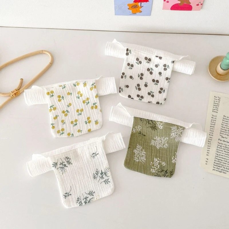 Serviette en coton à 4 couches, absorbant sueur, lingettes humides, produit pour bébé