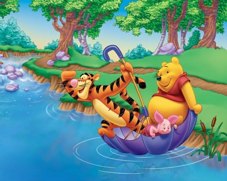 Tiggo Little Bear Umbrella Rowing Cute Cartoon 300 500 Pieces Wooden Puzzle Adult and Child's Brain Puzzle Early Education Game