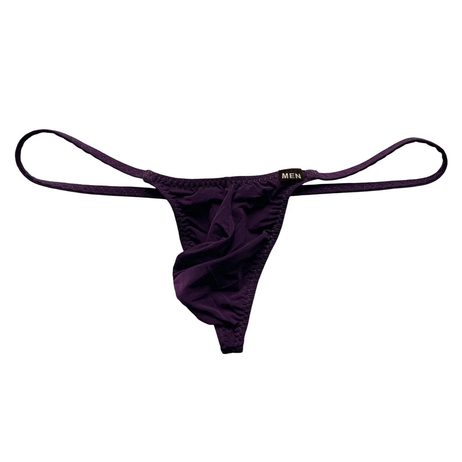 6pcs Sexy Low Waist Men Thong Underpants, Luxury High Stretch Ice Silk Fabric With Bulge Pouch Male Briefs