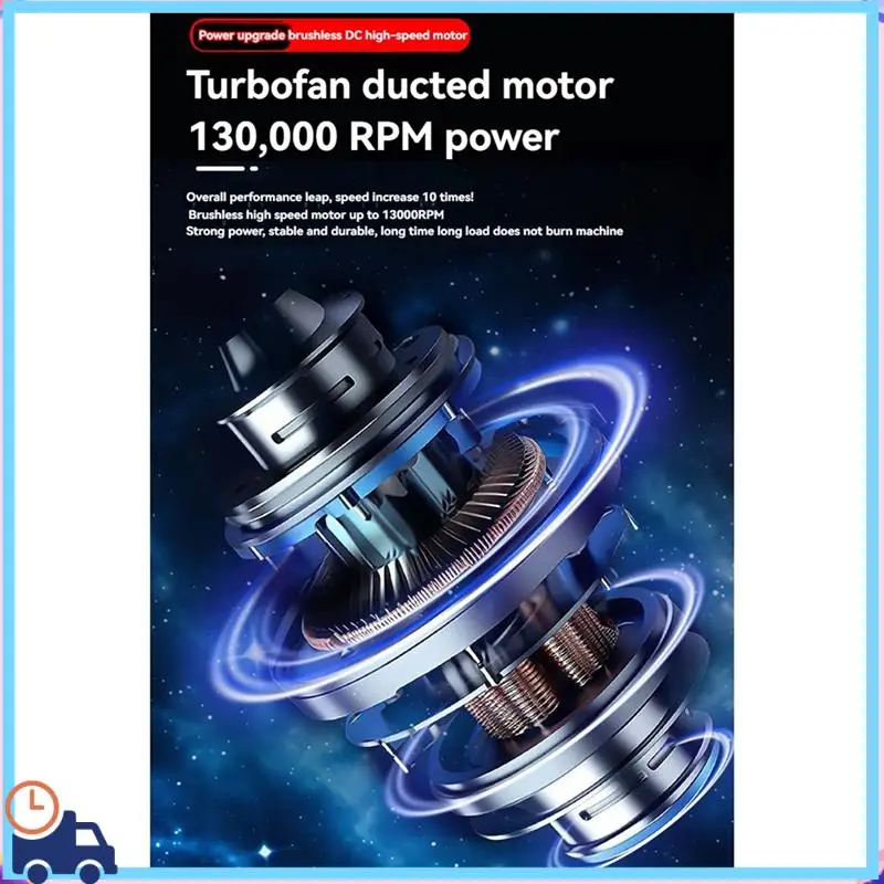 

Latest Turbo Jet Fan 130000RPM Electric Compressed Air Duster Powerful Blower Industrial Duct Fan For Car Keyboard Computer