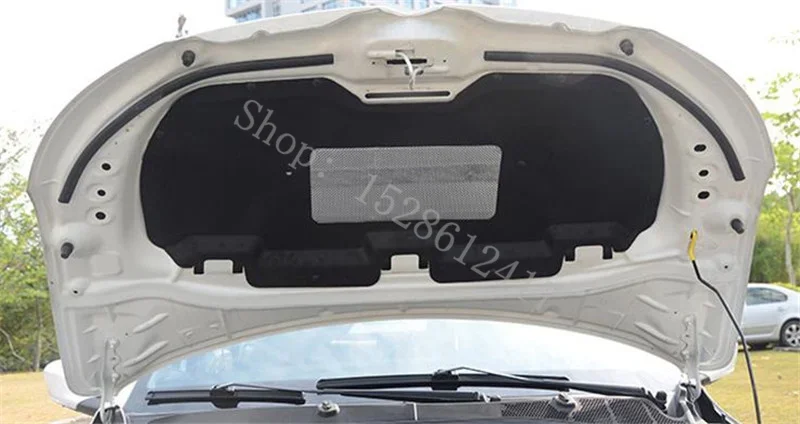 for Peugeot 301 2017-2019 Car front hood engine insulation cotton rear luggage compartment lid insulation cotton 2 pieces