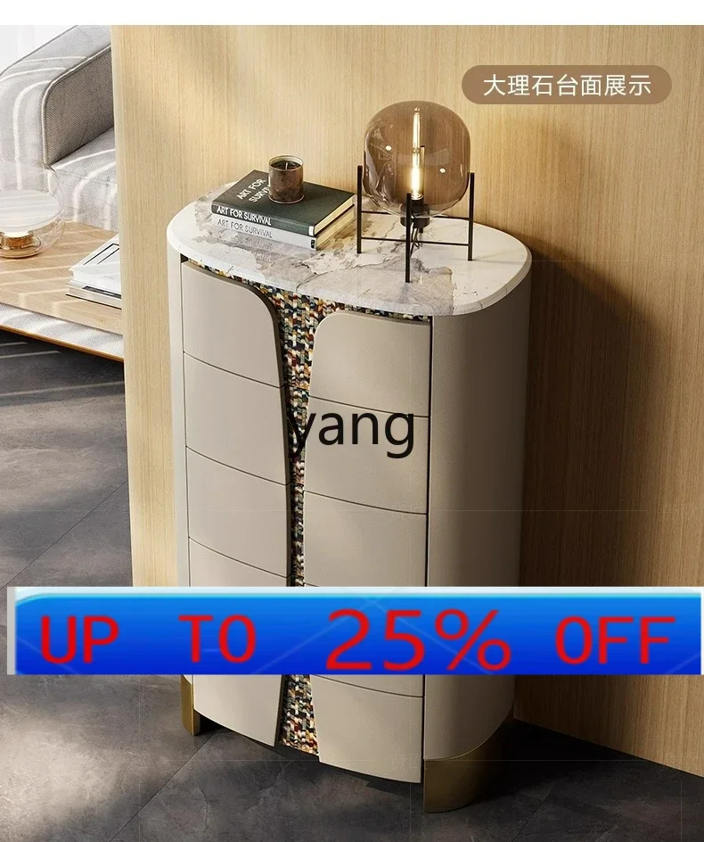 

LMM light luxury chest of drawers Italian modern bedroom marble storage drawer three or four bucket cabinet