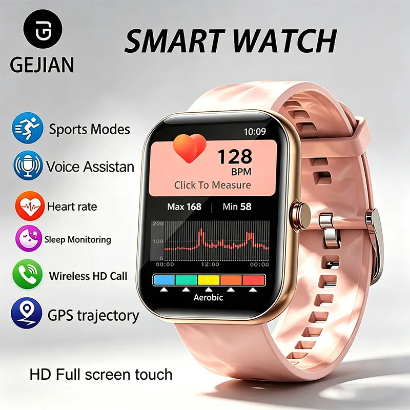 

2026 New 1.91" Women's Health Smart Watch with Heart Rate Health Monitoring BT Call P68 Waterproof Smartwatch 100+Sports Mode