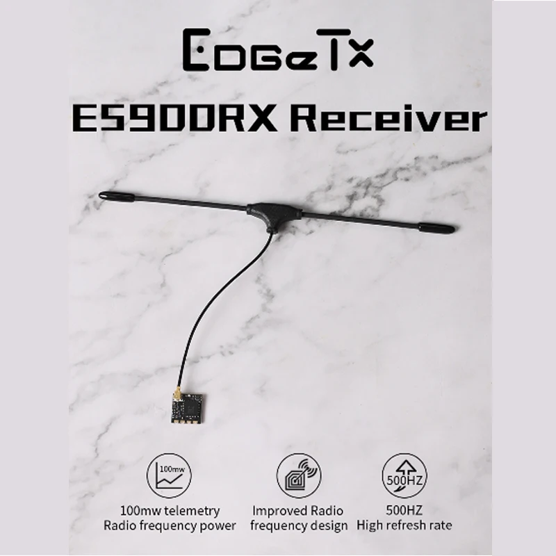 ELRS 915MHz ES900 Dual RX Diversity Receiver Built-in TCXO Double Antenna Long Range for ES900TX RC Airplane FPV Racing Drone