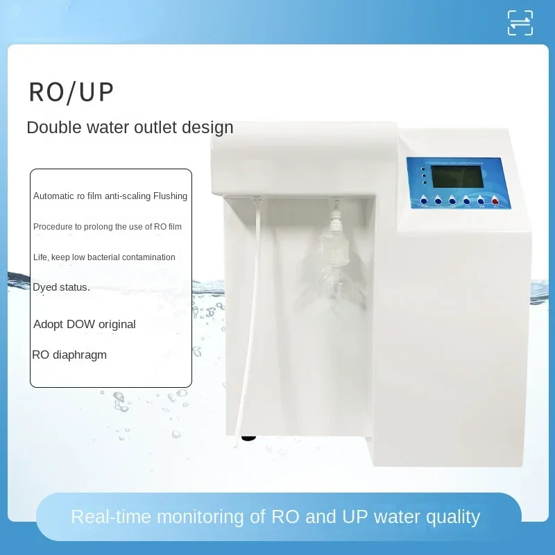 Double Water Reverse Osmosis Distillation Deionized Water Machine Experiment over Water Purifier