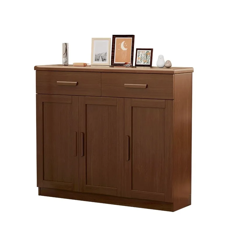 

Modern Luxury Home Dector Living Room Furniture Size and Color Optional Wooden Shoe Rack Cabinet with Storage