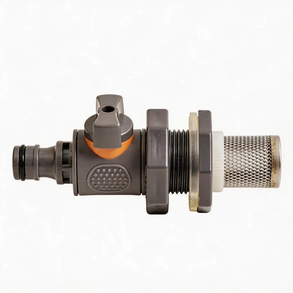PVC IBC Water Tank Adapter Leakproof Quick Connector Rain Barrel Hose Connector Shut-Off Ball Valve Flow Control