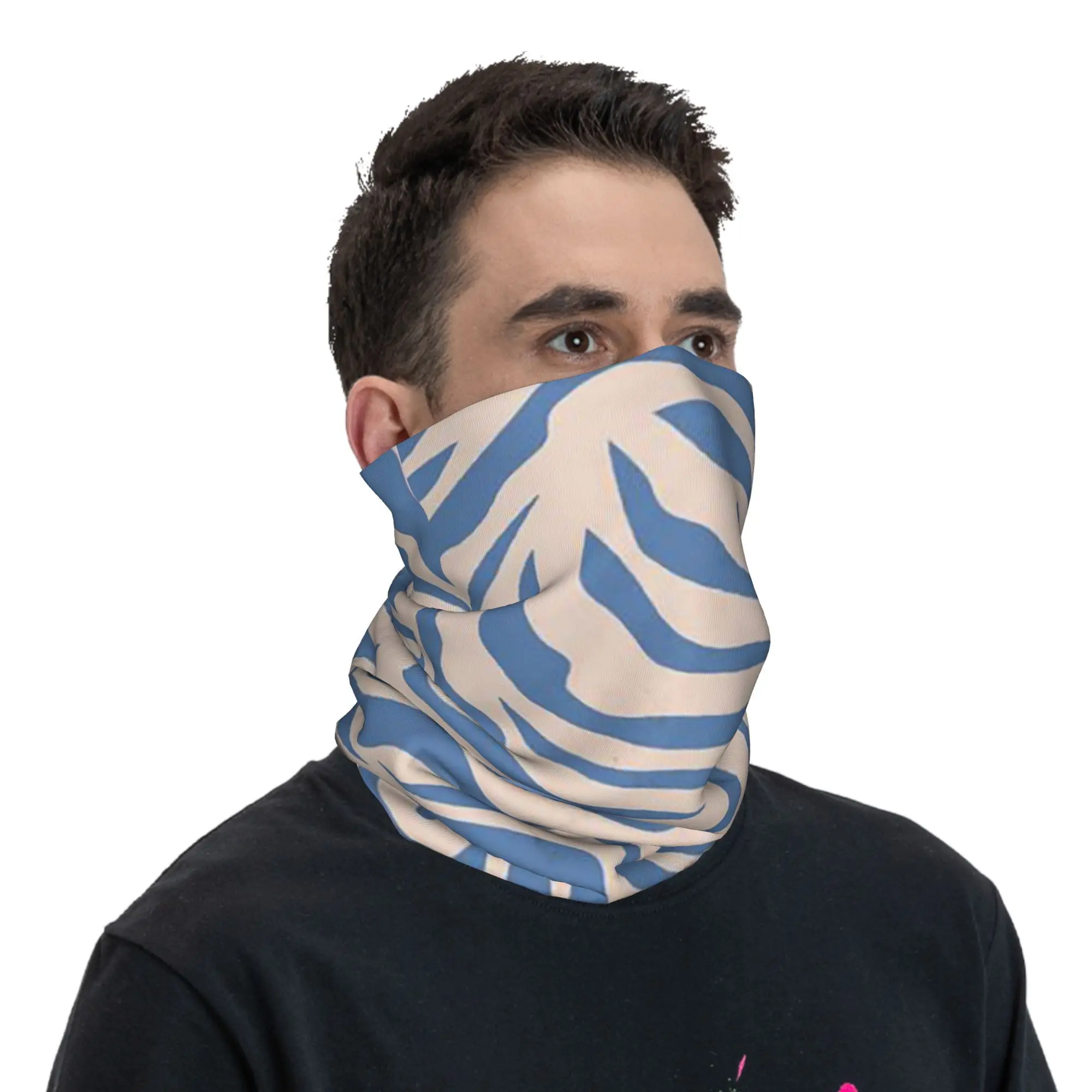 

Зебра с принтом животных, геометрическая полоска, гидромассажная бандана, гетры, маска с принтом, шарф, теплая Балаклава для езды на велосипеде, для взрослых, моющаяся