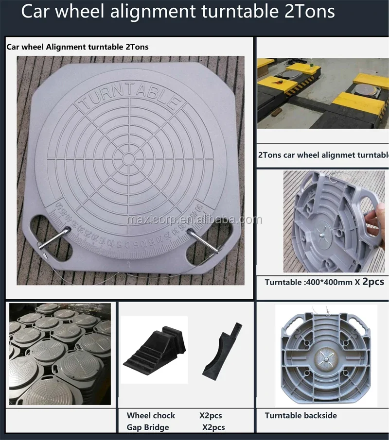 Auto repair tools sale Of 2Tons 3d wheel alignment turntable plate