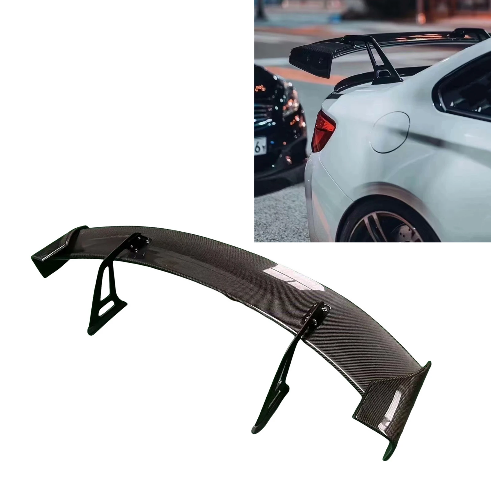 Rear Trunk Lid Spoiler Wing For Lexus RC200t RC300 RC350 F-Sport 2015-2018 Real Carbon Fiber Tailgate Splitter Lip