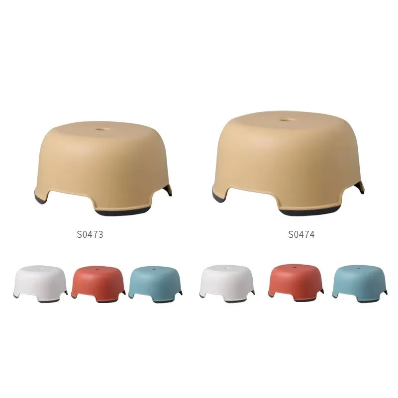 

Modern Design Creative Plastic Small Stool Children's Entrance Square Living Room Baby Foot Washing Low Bathroom Stool